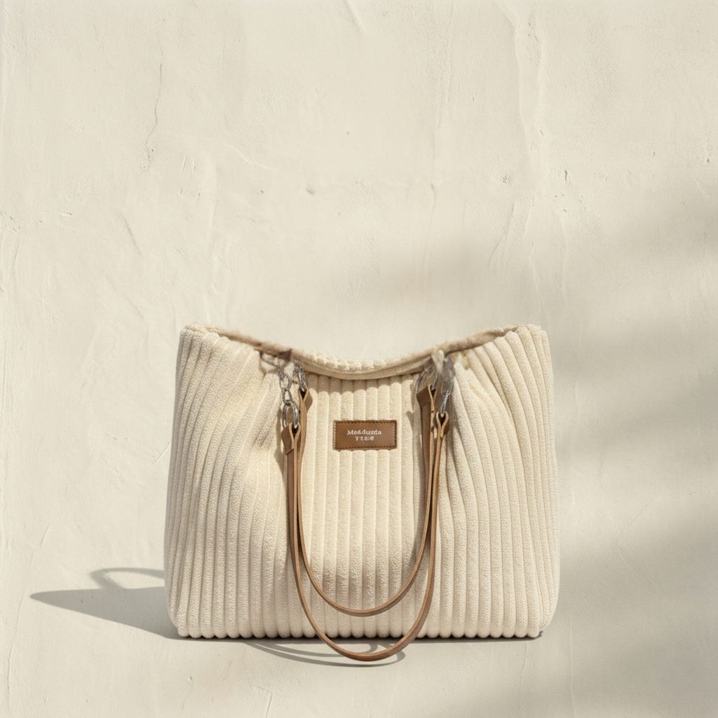 PANETONE | Bolso de pana de asas dobles