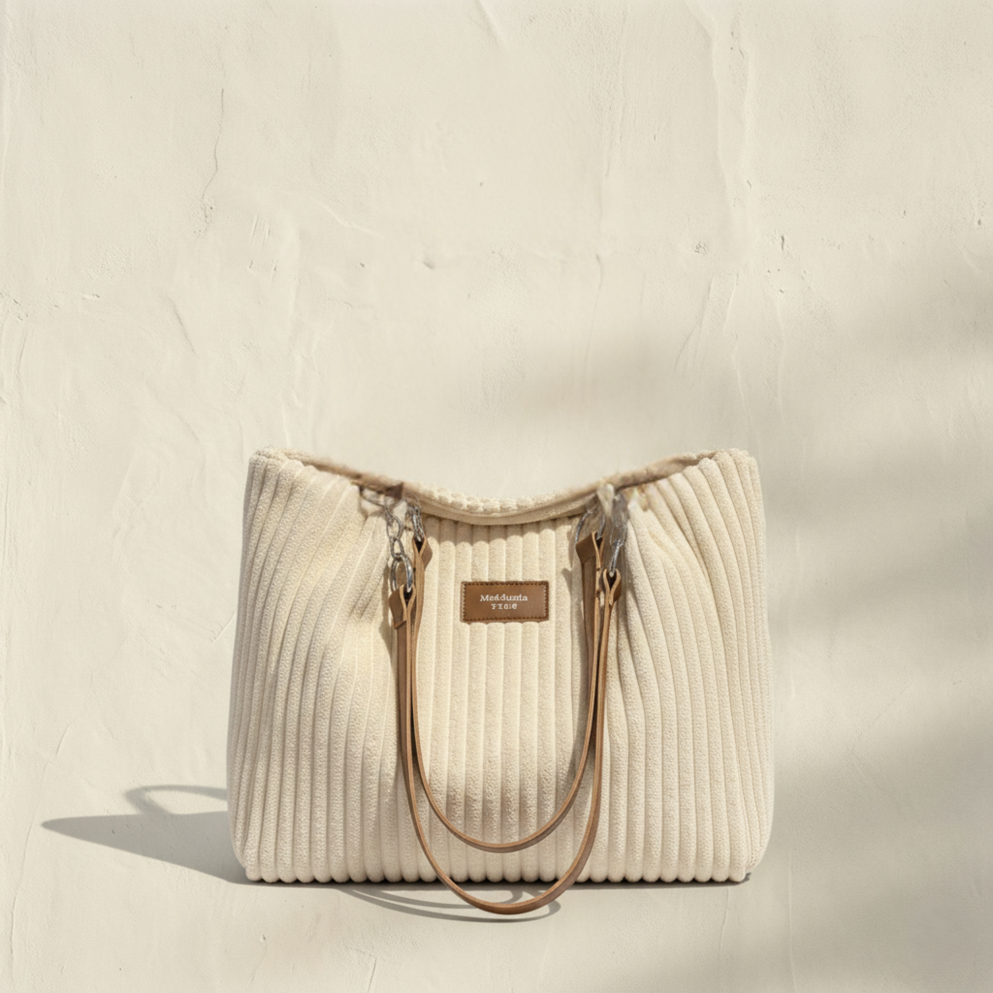 PANETONE | Bolso de pana de asas dobles