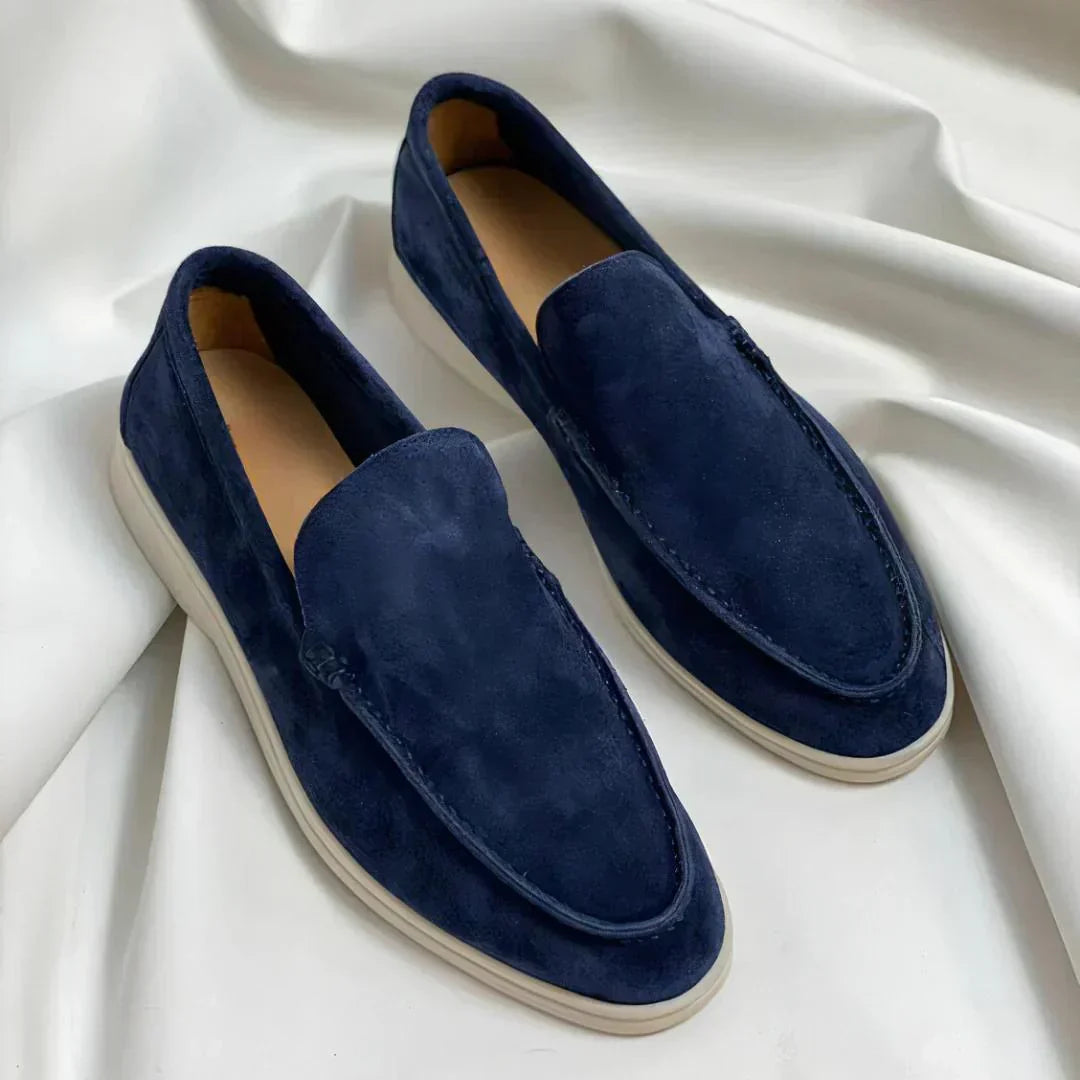 Mocasines elegantes de ante