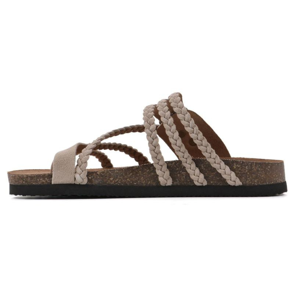 Natura-Sandalias de Corcho Ajustables
