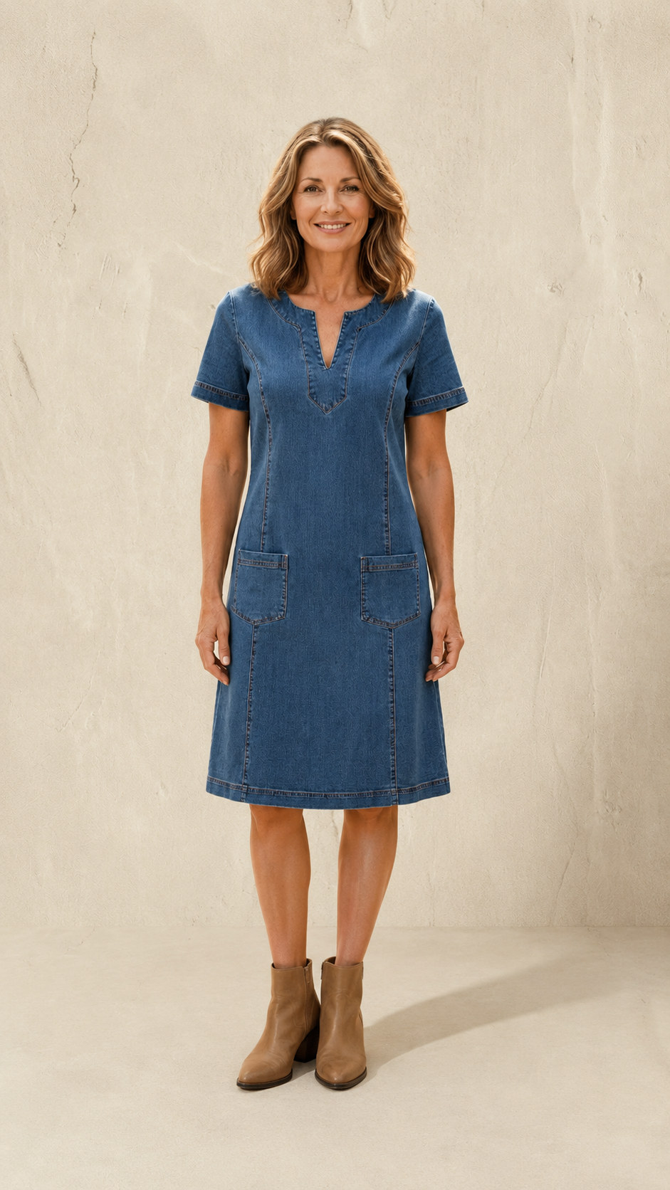 Valeria | Vestido Denim con Esencia Natural