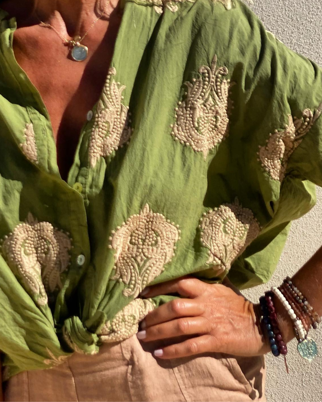 Blusa estampada ibicenca