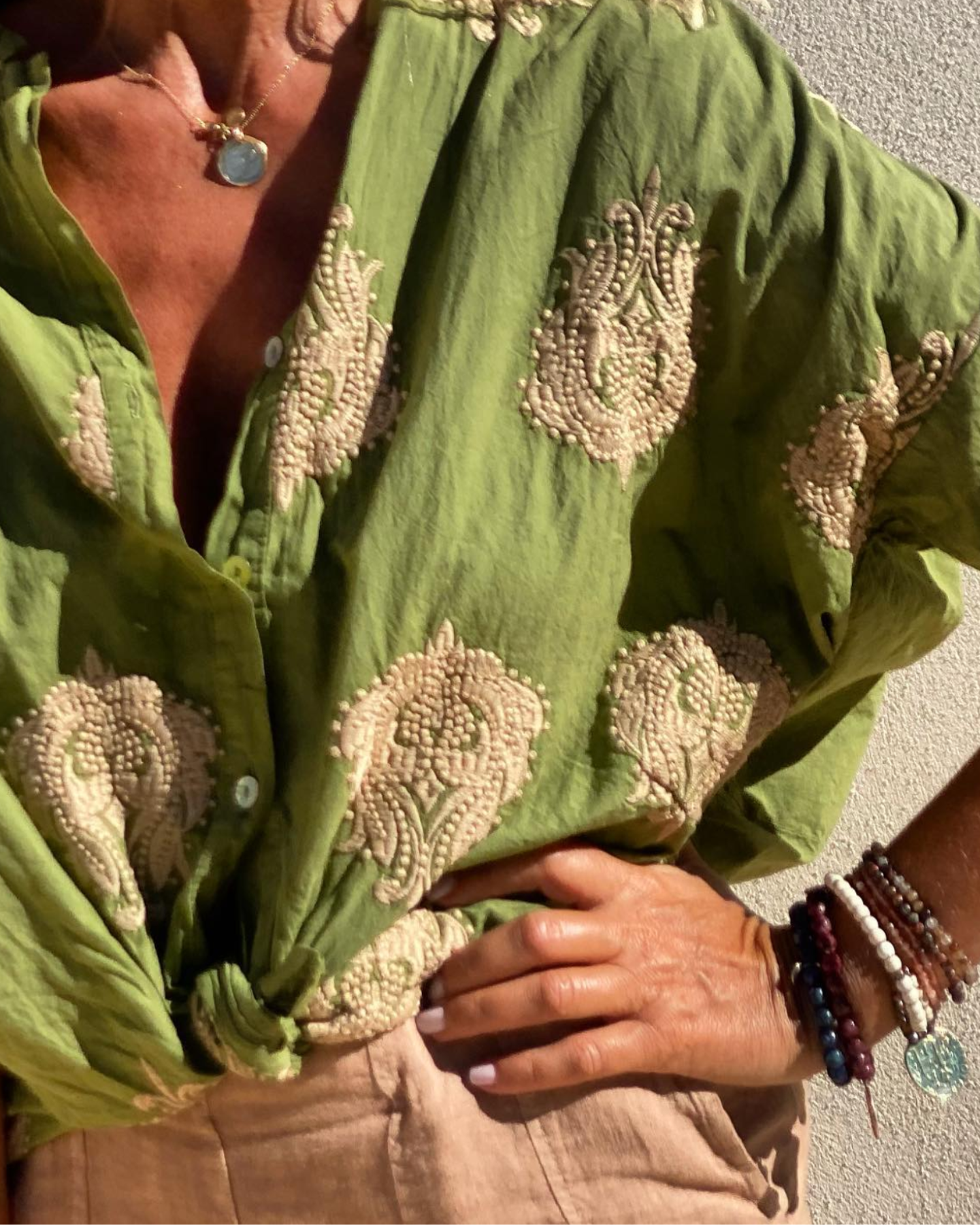 Blusa estampada ibicenca