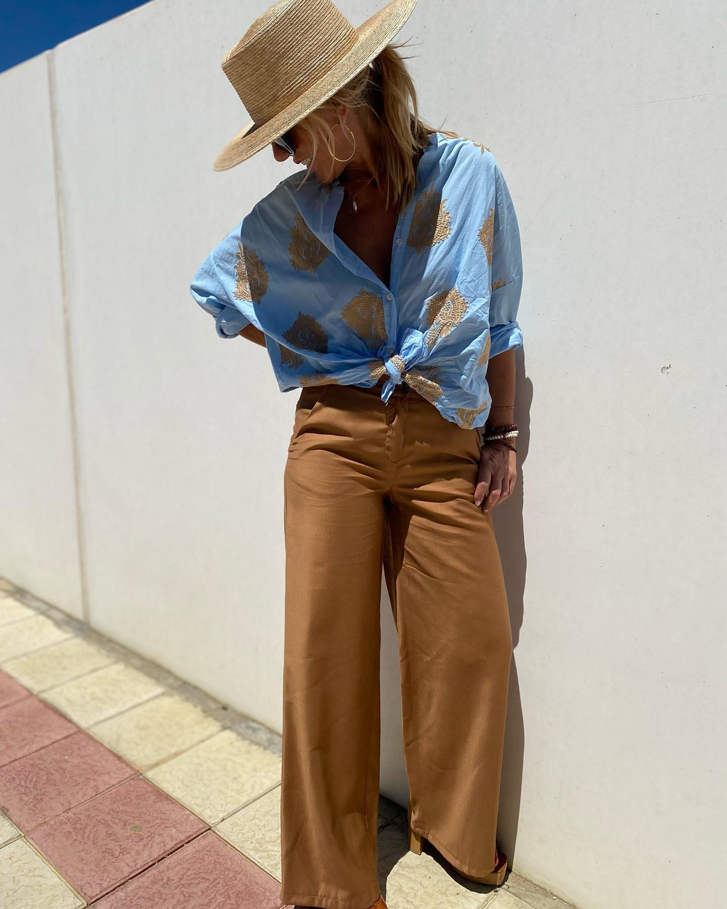 Blusa estampada ibicenca