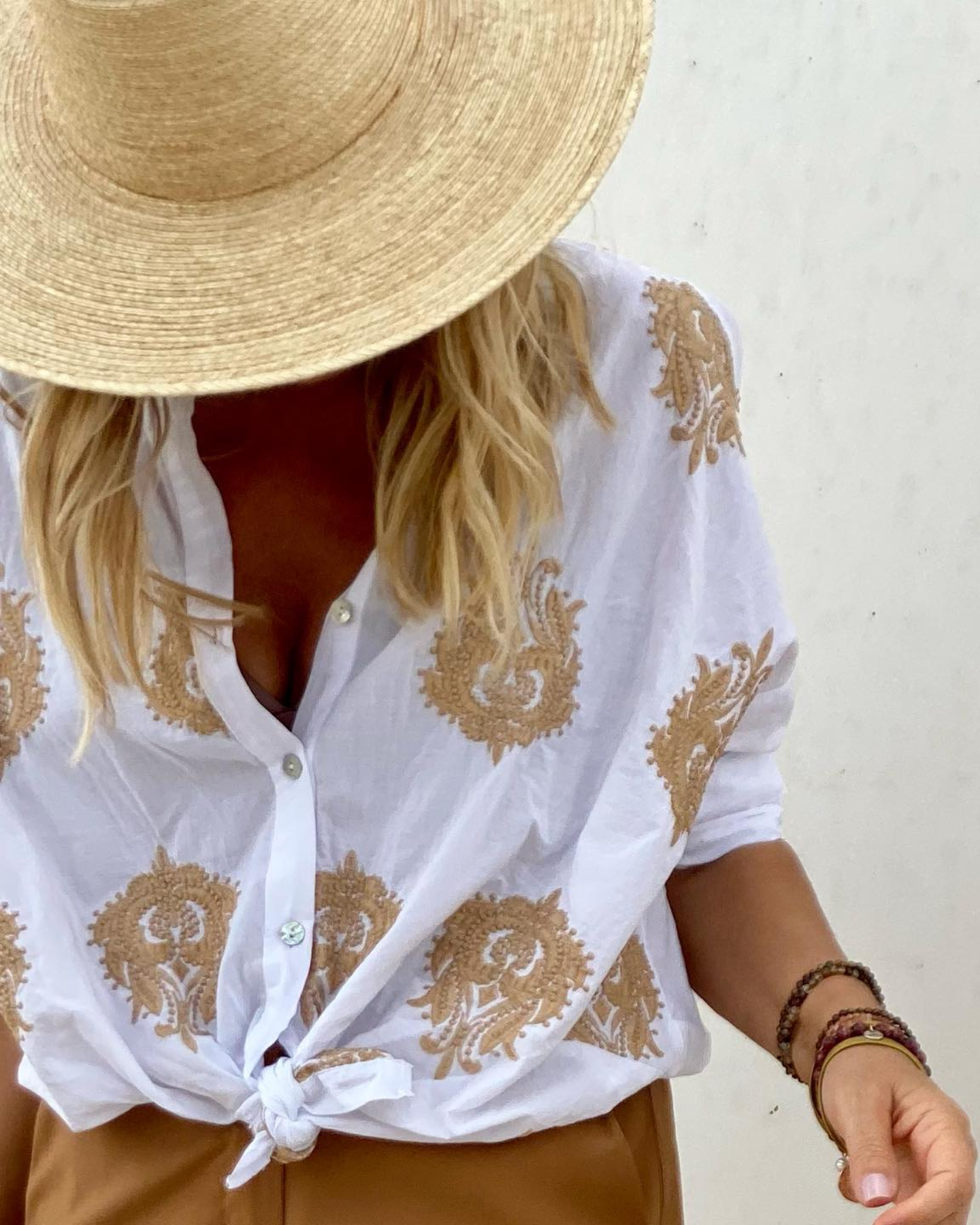 Blusa estampada ibicenca