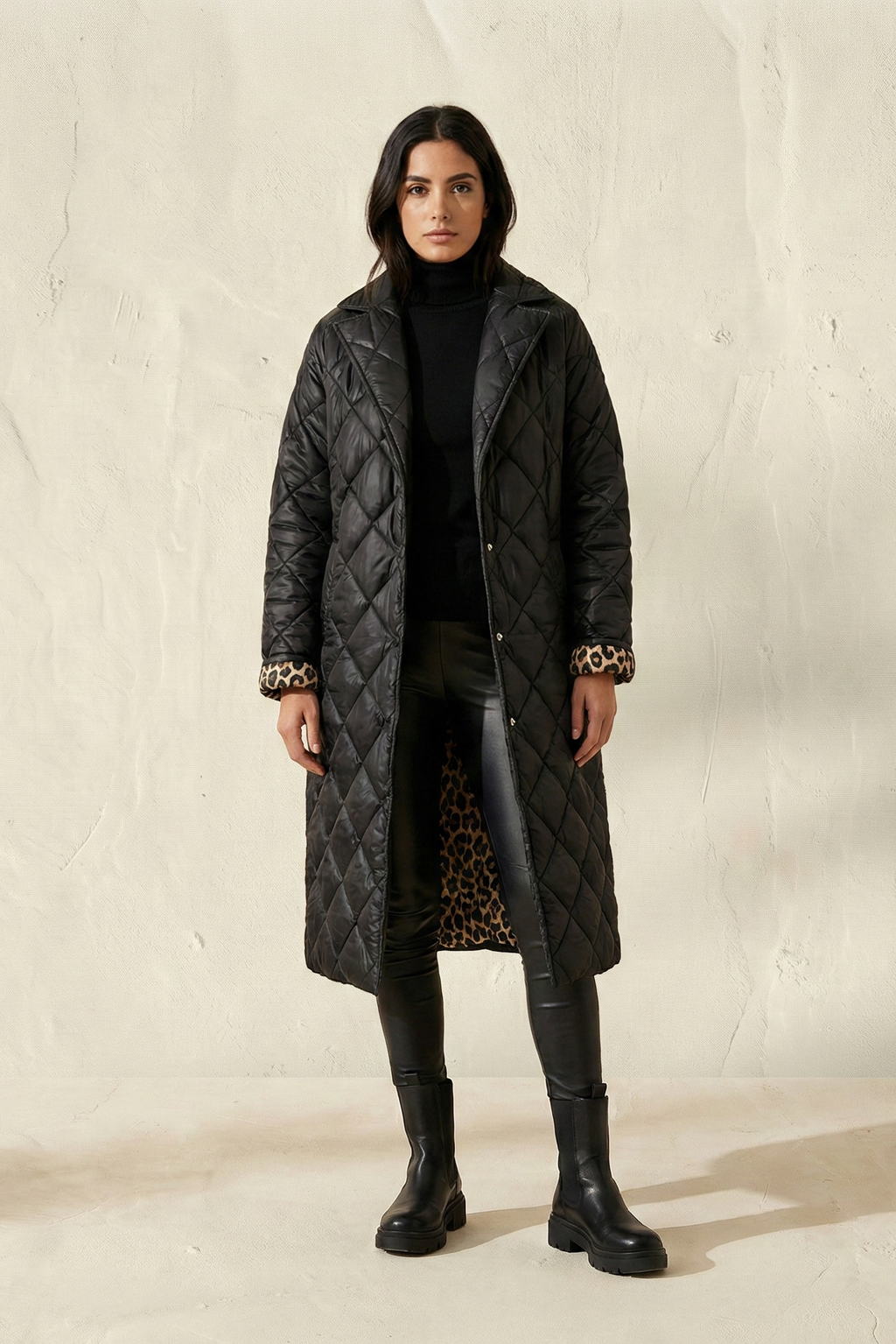 Abrigo acolchado reversible
