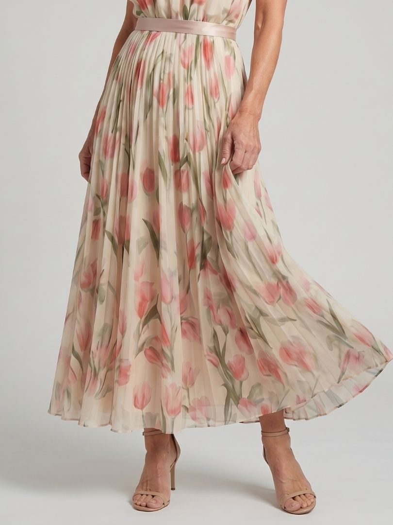 Rosa | Vestido Midi Halter Floral