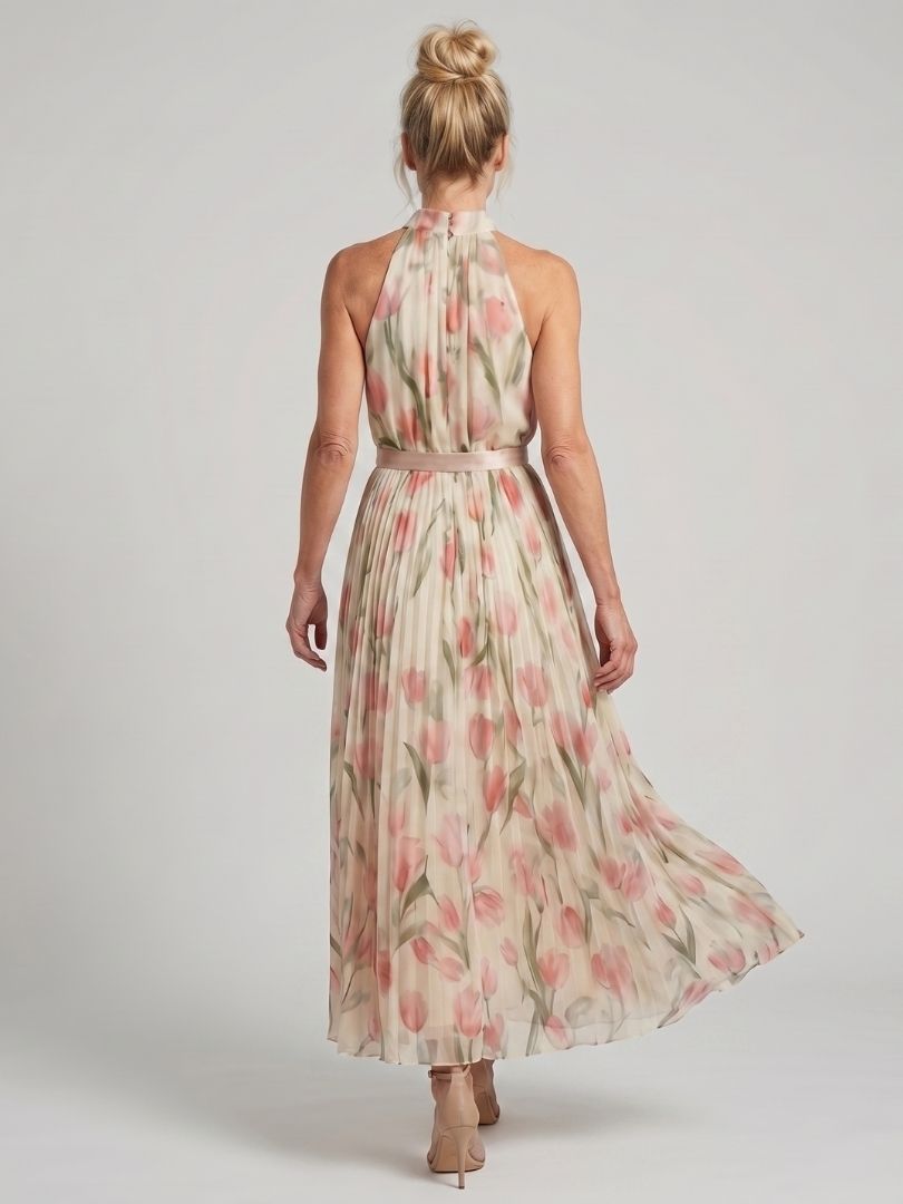 Rosa | Vestido Midi Halter Floral