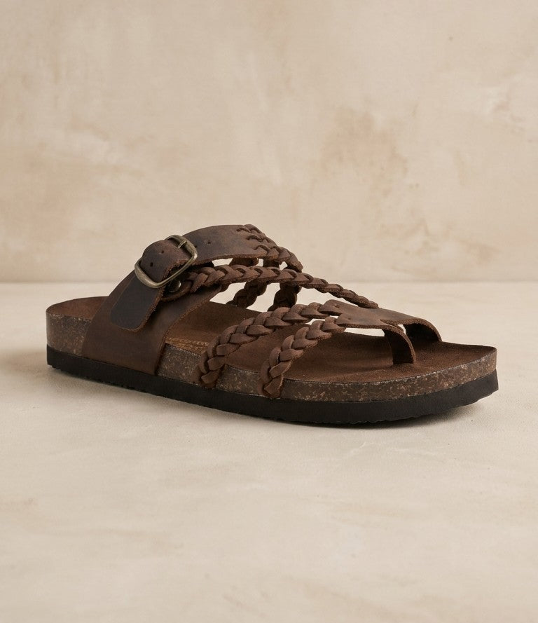 Natura-Sandalias de Corcho Ajustables