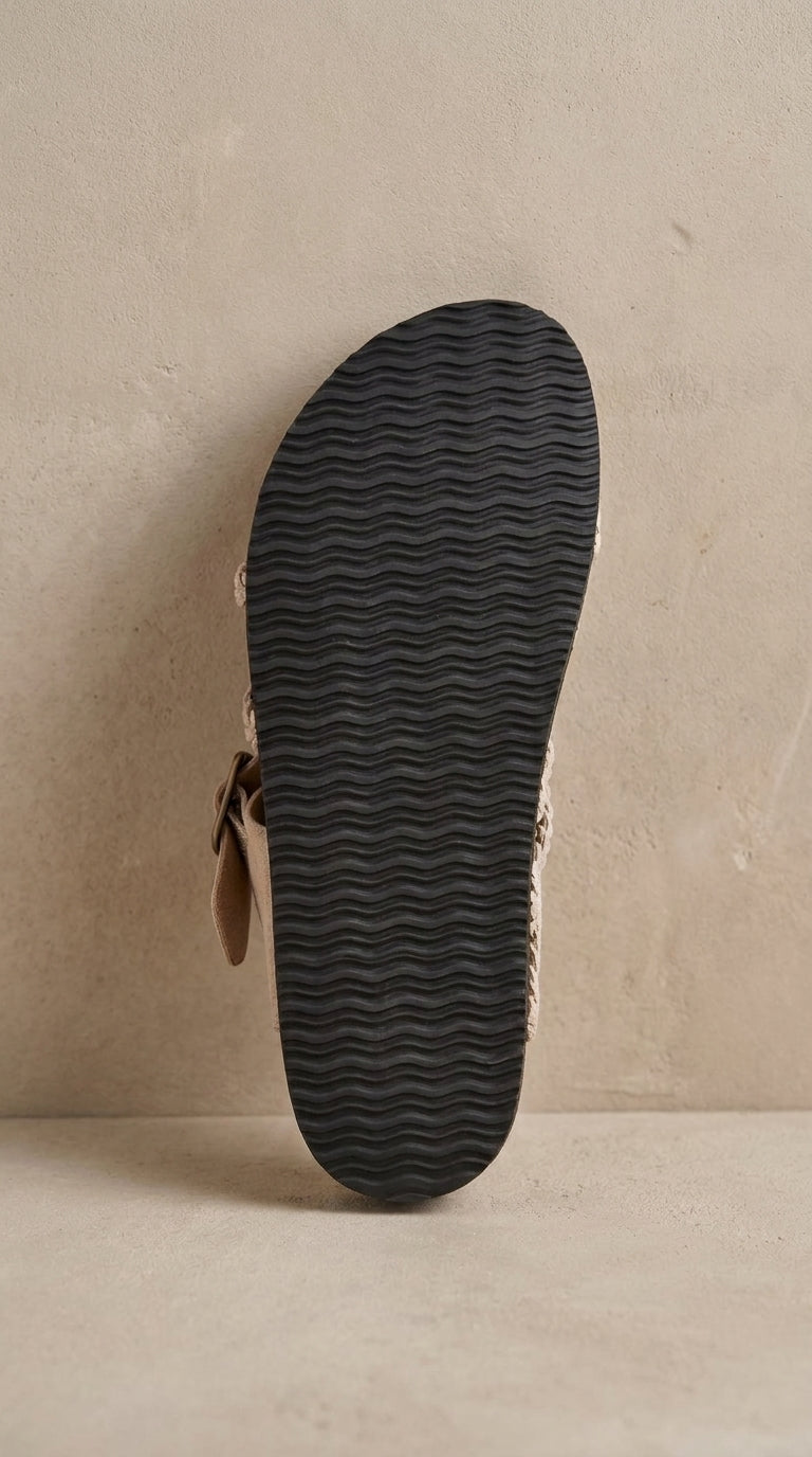 Natura-Sandalias de Corcho Ajustables