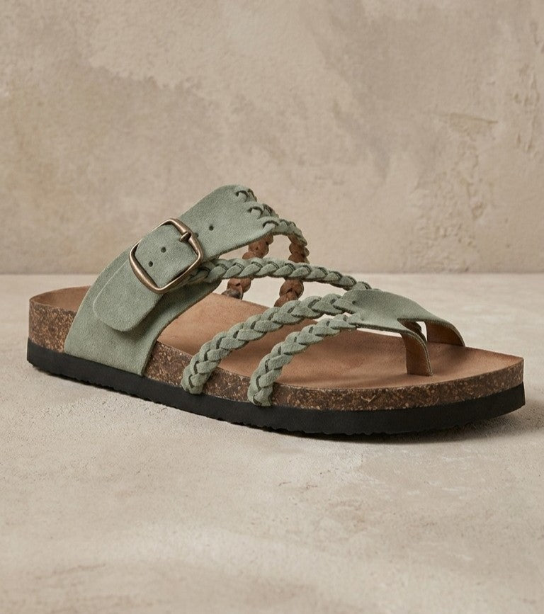 Natura-Sandalias de Corcho Ajustables
