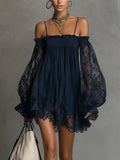 Noemi | Vestido corto con hombros descubiertos