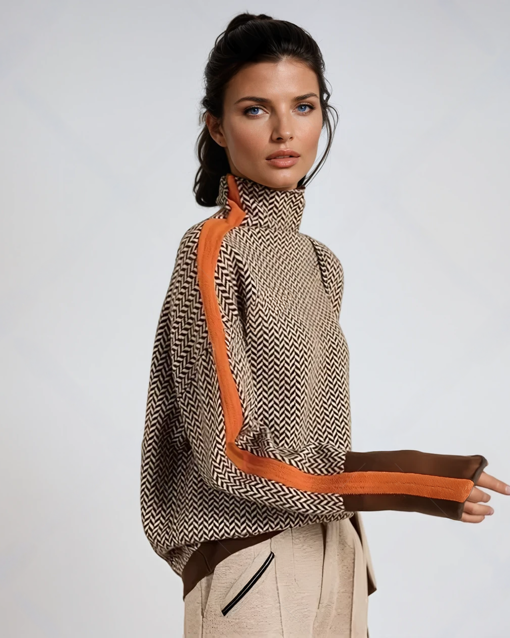 AMELIA | Suéter de cuello alto de diseño