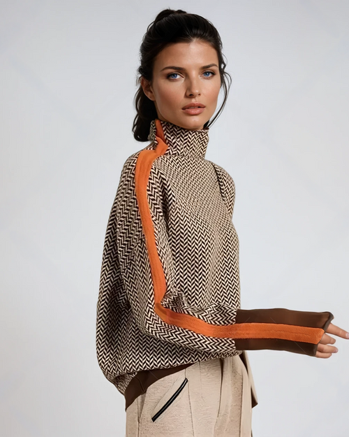 AMELIA | Suéter de cuello alto de diseño