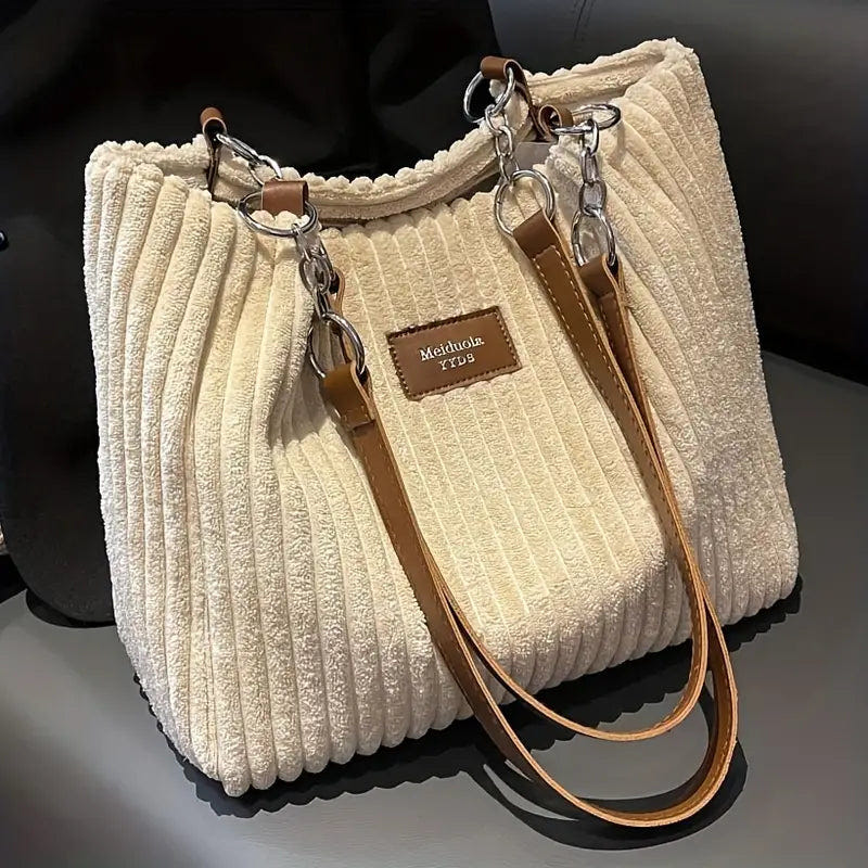 PANETONE | Bolso de pana de asas dobles
