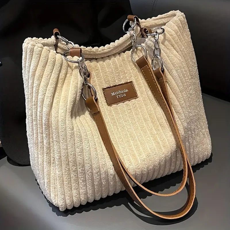 PANETONE | Bolso de pana de asas dobles
