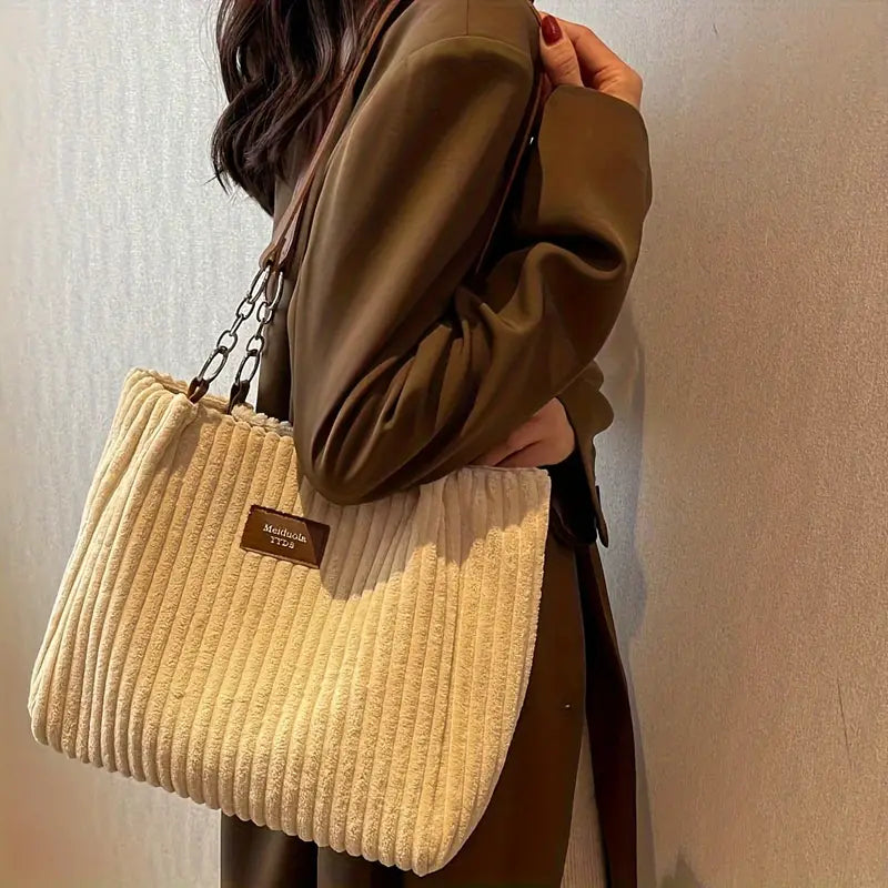 PANETONE | Bolso de pana de asas dobles