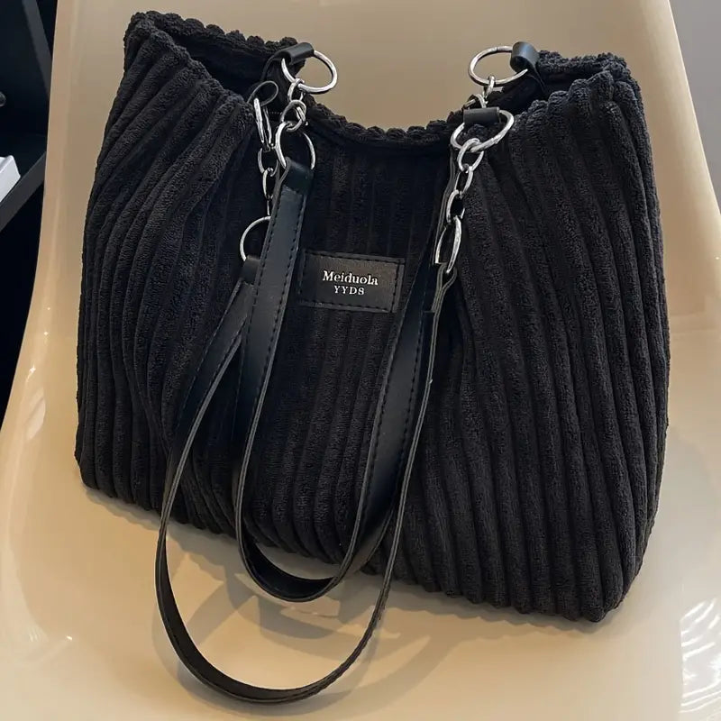 PANETONE | Bolso de pana de asas dobles
