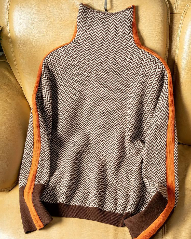 AMELIA | Suéter de cuello alto de diseño