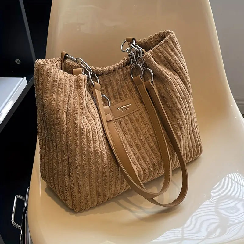 PANETONE | Bolso de pana de asas dobles