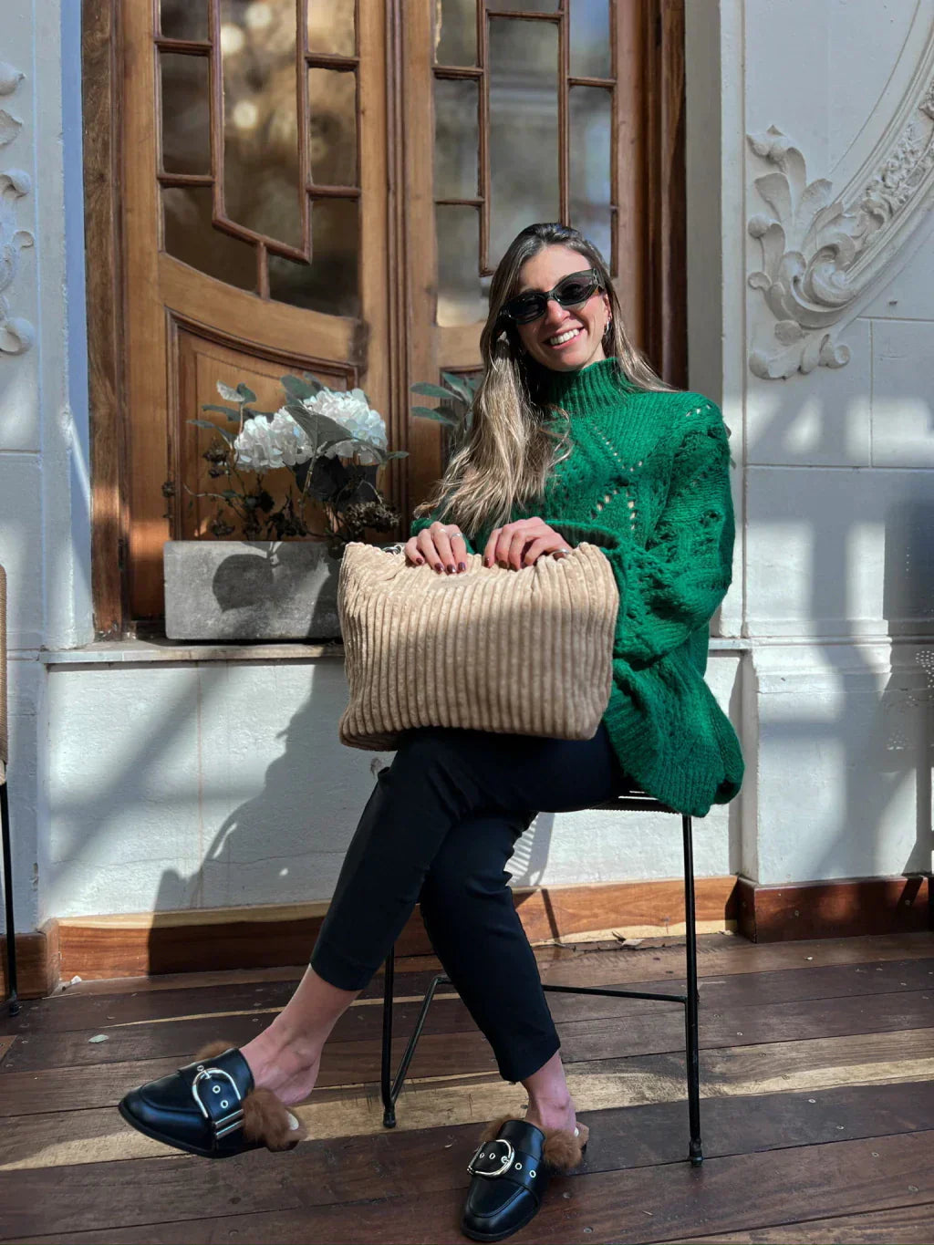 PANETONE | Bolso de pana de asas dobles