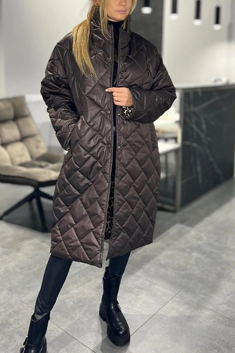 Abrigo acolchado reversible