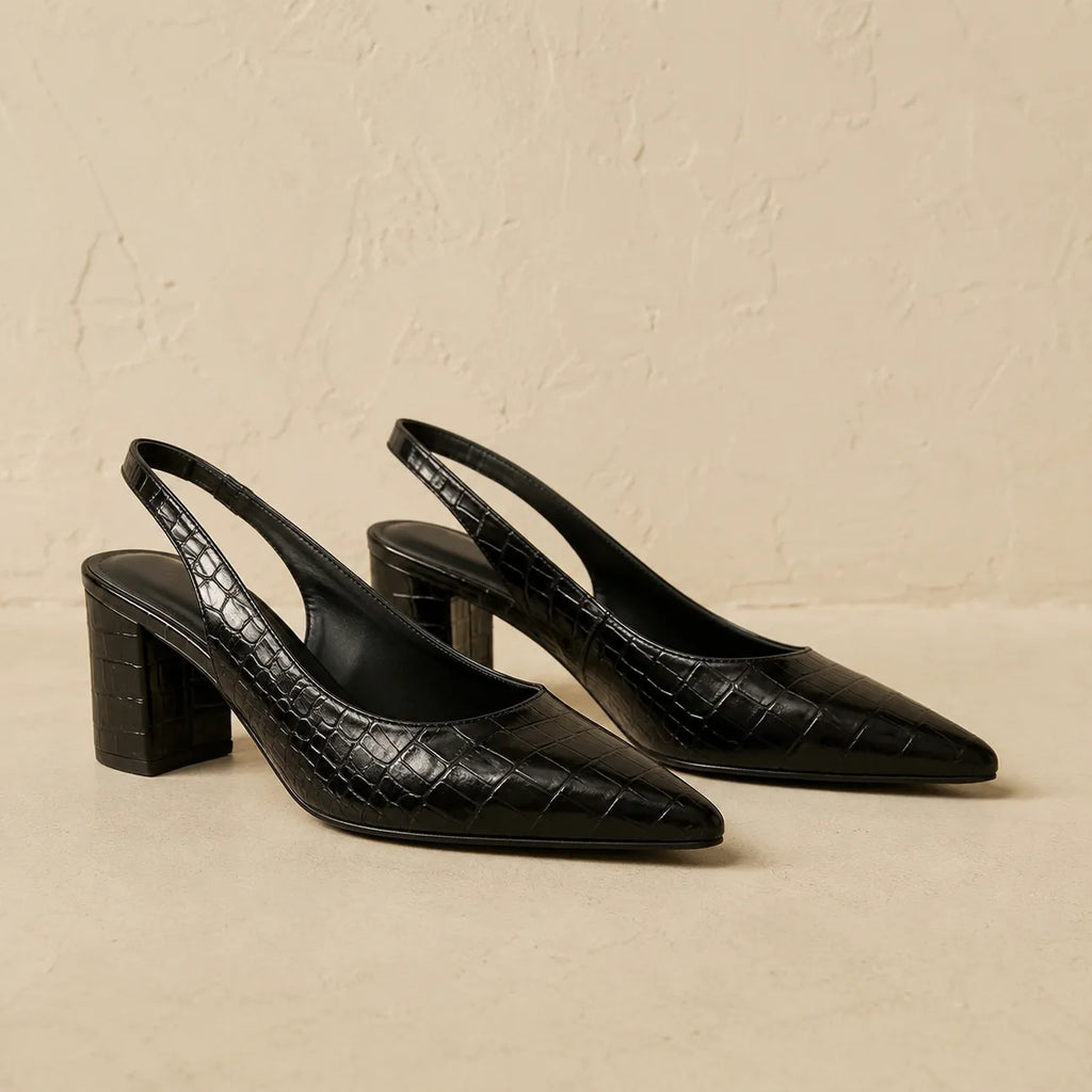 LYM | Tacones cocodrilo cómodos