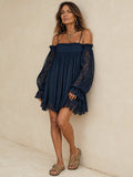 Noemi | Vestido corto con hombros descubiertos