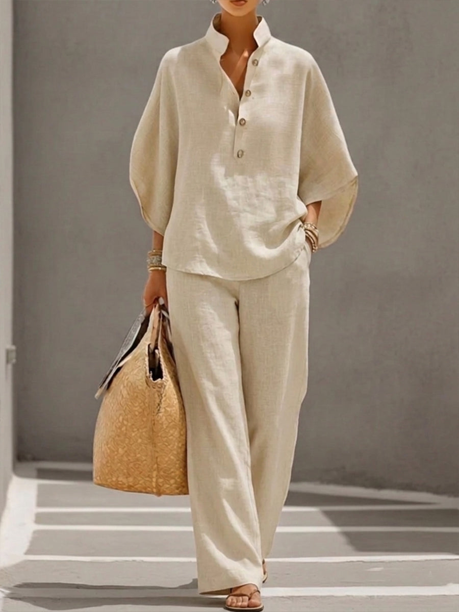 Conjunto de algodón lino | Ligereza y elegancia sin esfuerzo