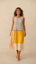 Vestido lunares-Elegancia natural en color