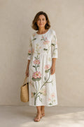 Vestido Casual de Mujer con Estampado Floral.